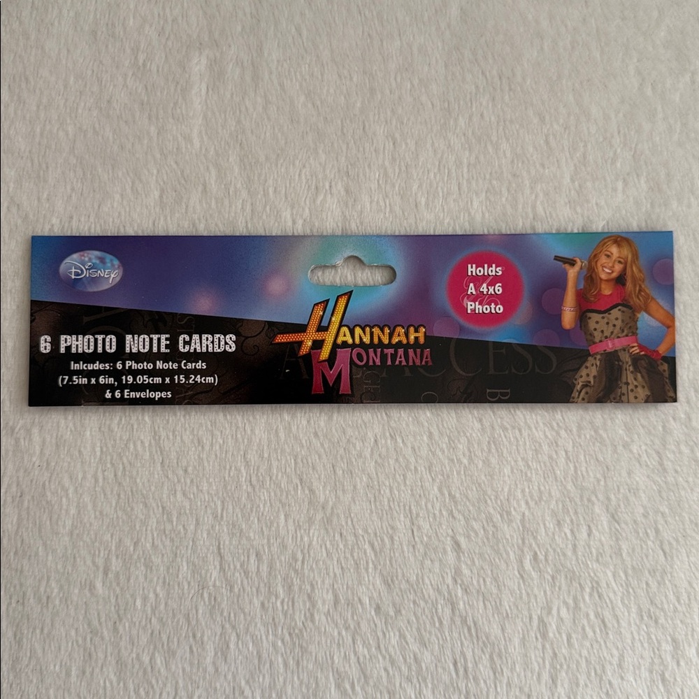 {NEW} Disney | 2009 Hannah Montana Photo Note Cards & Envelopes Set of 6 - Picture 9 of 15